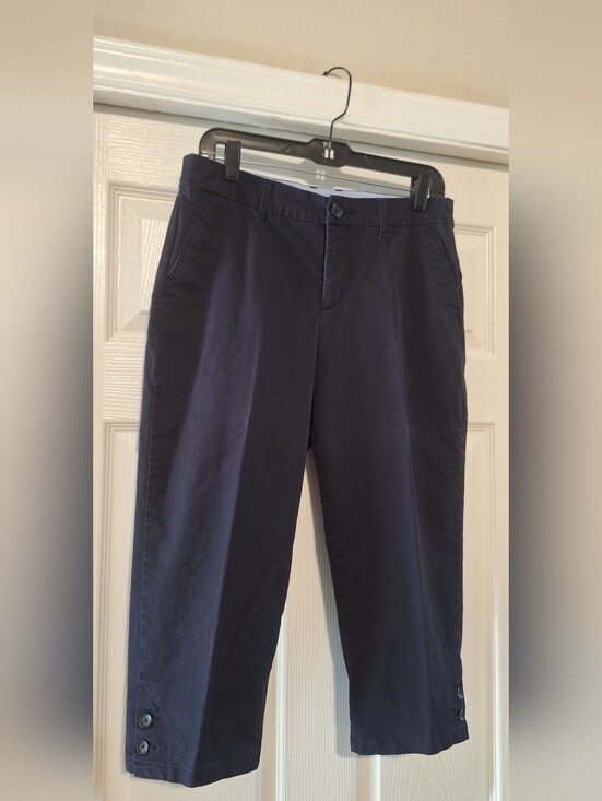 croft & barrow Pants - croft & barrow Black Straight-Leg Chinos